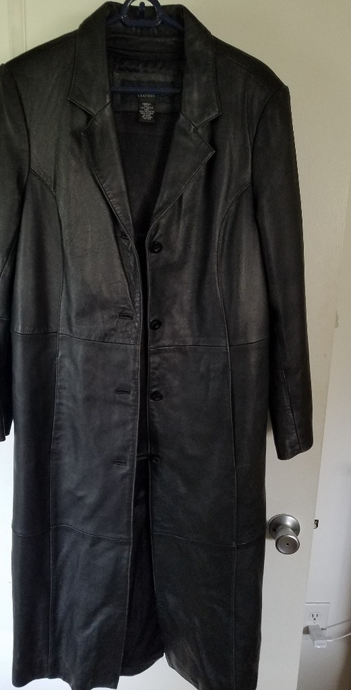 😍GENUINE LEATHER COAT WITH ZIPOUT LINING